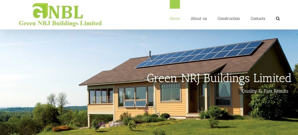 изграждане на уеб сайт Green NRJ Buildings Limited – GNBL